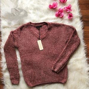 SOLD❗️ Love Tree- V-Neck Sweater | Pink